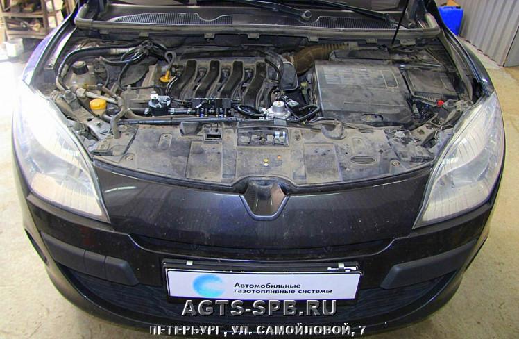 Установка газа на Megane Hatchback 1.6 R4 2011